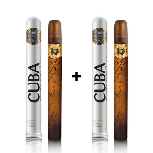Cuba Gold Men Eau de Toilette 35 ml + Gold Men Eau de Toilette 35 ml Cuba 35 ml + 35 ml x 2 Cuba Gold Men Eau de Toilette 35 ml + Gold Men Eau de Toilette 35 ml