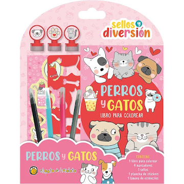Libro El Gato de   Hojalata Sellos y Diversión Perros y Gatos x 1 und 