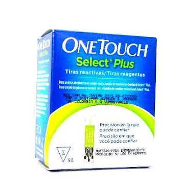 Tiras One Touch Select Plus Tiras Reactivas Uso Con Medidores x 50 und  