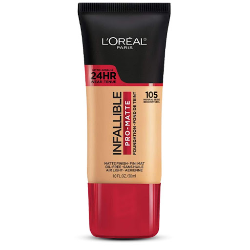 Base Loreal Paris Infallible Pro Matte 105 Natural Beige x 30 ml