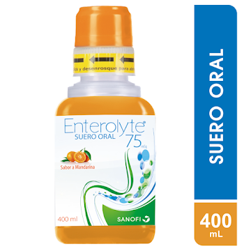 Enterolyte Suero Oral   Tratamiento Deshidratación 75 Mandarina X400ml.  