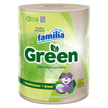 Toalla De Cocina Green   Familia x 1 Und 