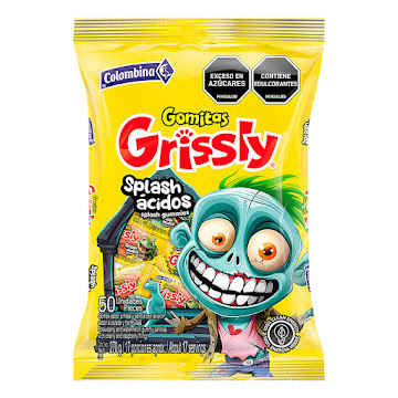 Gomas Grissly Zombie Colombina Splash x 270 gr   