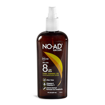 Aceite Bronceador No-Ad SPF 8 x 237 ml  