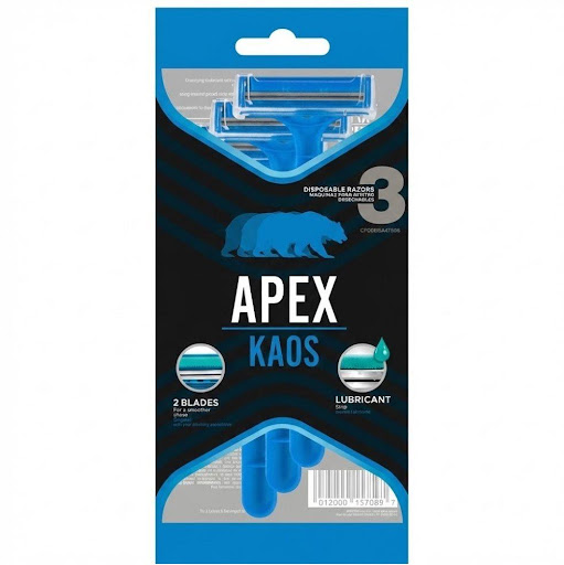 Cuchilla de Afeitar Desechable 2 Hojas Hombre - 5 Paquetes X 3 Cuchillas - Apex APEX Paquete x 5 paquetes x 3 unidades La Cuchilla de Afeitar para Hombre de la marca APEX brinda un diseño para adaptarse cómodamente a la mano, lo que facilita el manejo durante el afeitado.

Marca: APEX.
Modelo: Afeitadora de 2 cuchilla