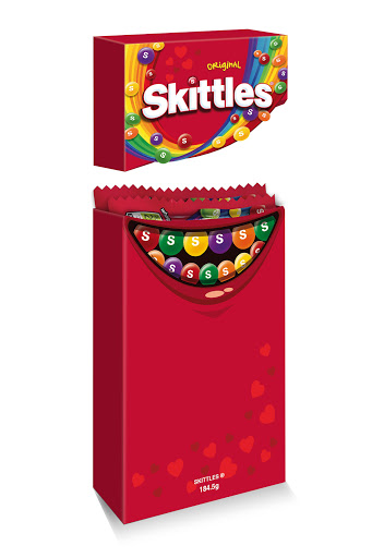 Skittles Smile Box x 3 Single