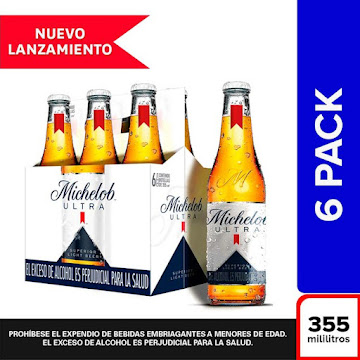 Cerveza Michelob Ultra 355 ml x 6 und  