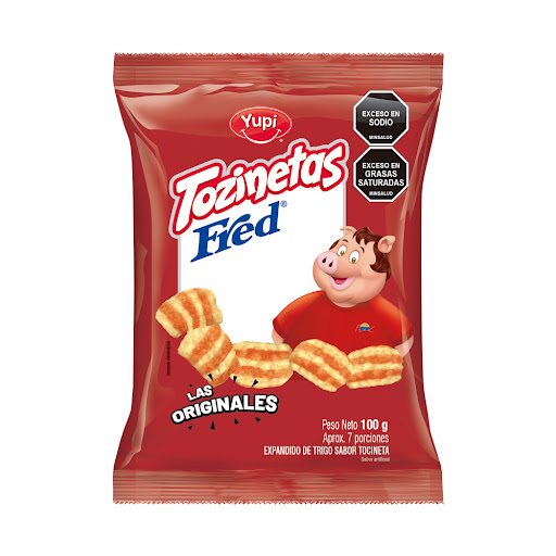 Pasabocas Yupi Tozinetas Fred x 100 gr
