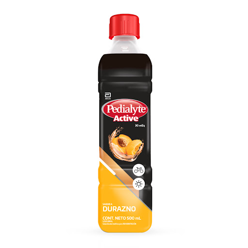 Suero Rehidratante Pedialyte Active Durazno Frasco x 500 ml