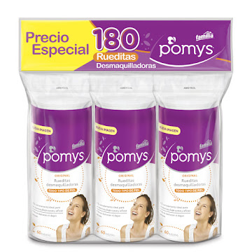 Rueditas Pomys Desmaquillantes x 180 und  