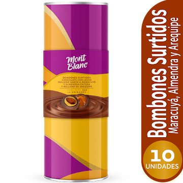 Chocolate Montblanc Bombones Surtidos Lata x 10 und  