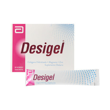 Desigel Colágeno Hidrolizado + Magnesio + Zinc Abbott Caja x 30 Sobres  