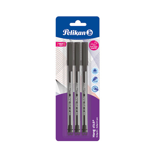 Boligrafo Pelikan Negro x 3 und