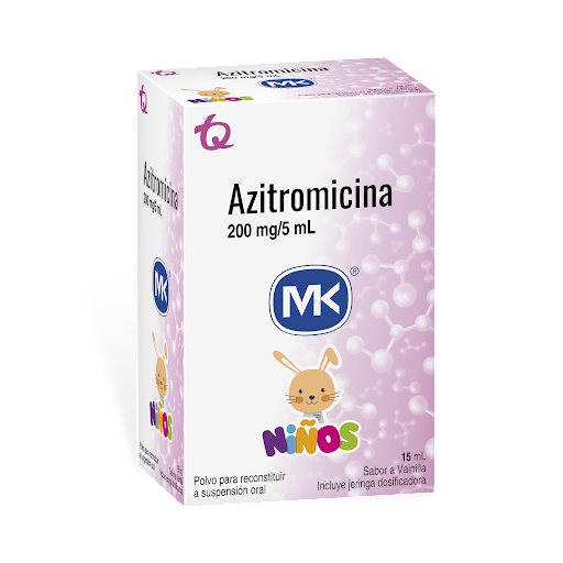 Azitromicina 200mg/5ml Mk Frasco x 15 ml