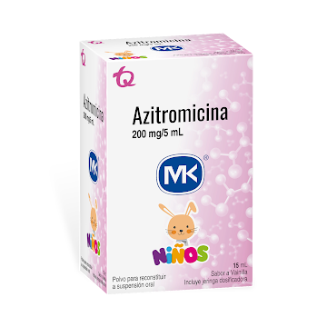 **Azitromicina 200Mg/5Ml MK Polvo Para Suspension Oral x 15Ml  