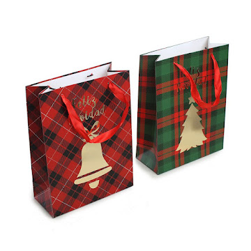 Bolsa De Regalo Navideña Mays Multicolor Grande x 1 und  