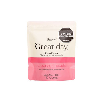 Great Day Savvy Magnesio Limonada Rosada x 180 gr  