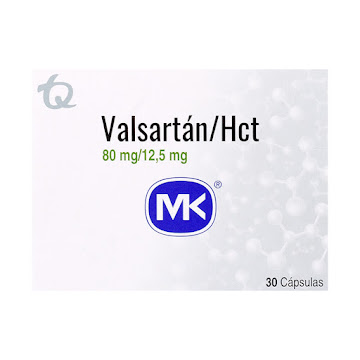 Valsartán Hct 80mg/12.5mg MK Caja x 30 Cápsulas  
