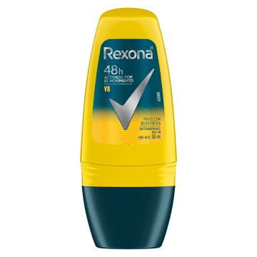 Desodorante Roll On Rexona Men V8 48h x 50 gr  