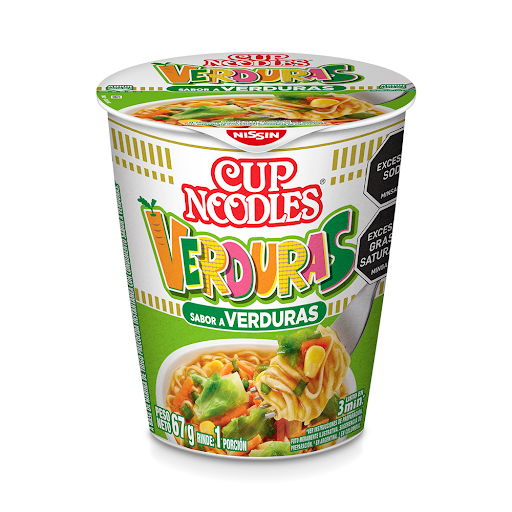 Sopa Nissin Cup Noddles Sabor A Verduras x 65 gr