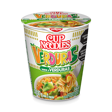 Sopa Nissin Cup Noddles Sabor A Verduras x 65 gr  