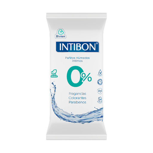 Pañitos Húmedos Íntimos   Intibon 0% Con Practicorte x 42 und