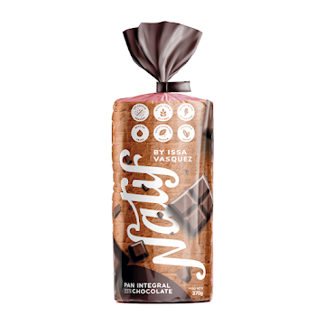 Pan Con Chocolate Integral Natif By Issa Vasquez x 370 gr  