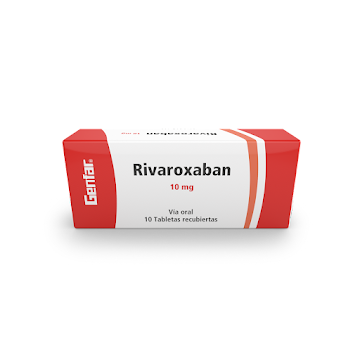 Rivaroxaban 10 mg Genfar Caja x 10 Tabletas  