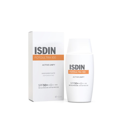 Protector Solar Isdin Antimanchas Fotoultra 100 Active Unify Spf 50 Frasco x 50 ml