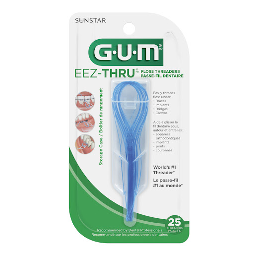 Hilo Dental Gum Enhebrador Eez Thru Floss Threaders x 25 und