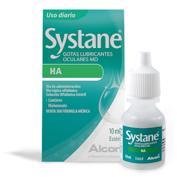 Systane HA Polietilenglicol + Propilenglicol 0,4%/0,4% Alcon Gotas Frasco x 10 ml  