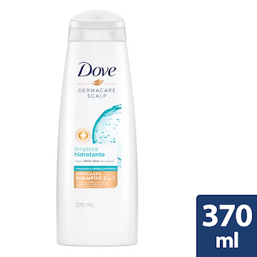 Shampoo Anticaspa Dove Limpieza Hidratante x 370ml   