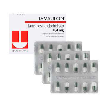 Tamsulon Tamsulosina 0.4 mg Tecnofarma Caja x 30 Cápsulas  