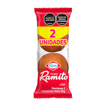 Ponqué Ramito Blanco Fortificado Paquete x 2 und  