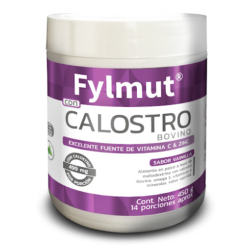 Calostro Bovino Sabor   Vainilla Fylmut Frasco x 450 g