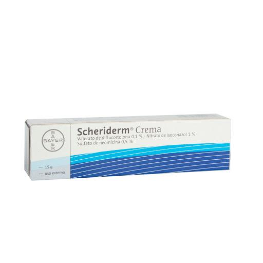 Scheriderm Valerato Diflucortolona + Isoconazol + Neomicina 0.1%/1%/0.05% Biopass Crema Tubo x 15 gr