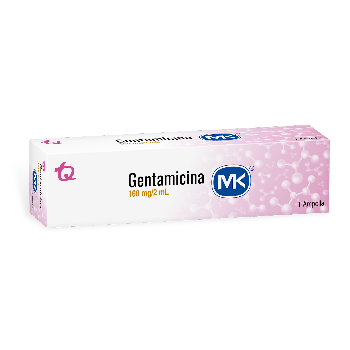 Gentamicina MK 160mg-2ml. Caja x1Amp.                                   