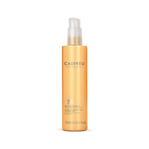 Potenciador Cadiveu De Nutrición Nutri Glow 200ml Cadiveu TARRO x 1 Este poderoso potenciador rico en aceites y mantecas nutre intensamente el cabello seco, restaurando la suavidad y flexibilidad natural de la fibra.  El resultado son puntas selladas, encrespamiento c