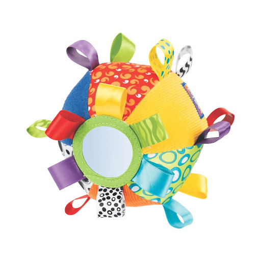 Mi Primer Balon Chime PlayGrow  x 1 Mi Primer Balón Chime es el juguete ideal para los más pequeños, diseñado para estimular sus sentidos y habilidades motoras desde los 0 meses. Con colores vibrantes, texturas suaves y lazos entrelazad