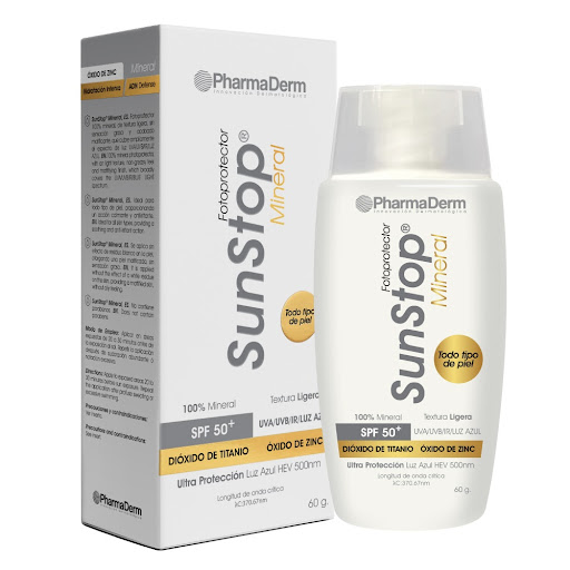 Fotoprotector Sunstop   Mineral Spf 50 + Frasco x 60 gr