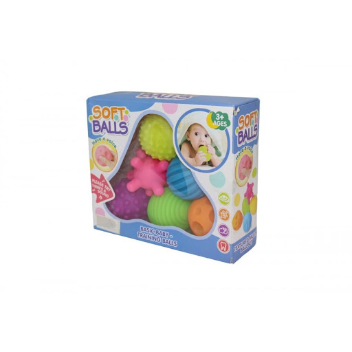 Texturas Blandas Chillones X 6 Caja Plasticos Asociados Caja x 1 Diferentes colores y diseños que acompañan al bebé en su crecimiento mientras se divierten jugando. Estimulan la curiosidad y fortalecen el desarrollo de los sentidos de vista y tacto mientras juegan 