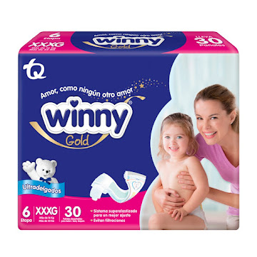 Pañal Winny Gold Etapa 6 XXXG Paquete x 30 und  