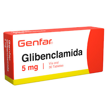 **GLIBENCLAMIDA GENFAR 5MG TABLETAS CAJA X 30 TABLETAS            