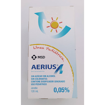 Aerius Desloratadina 0.05% Jarabe Frasco x 120 ml  