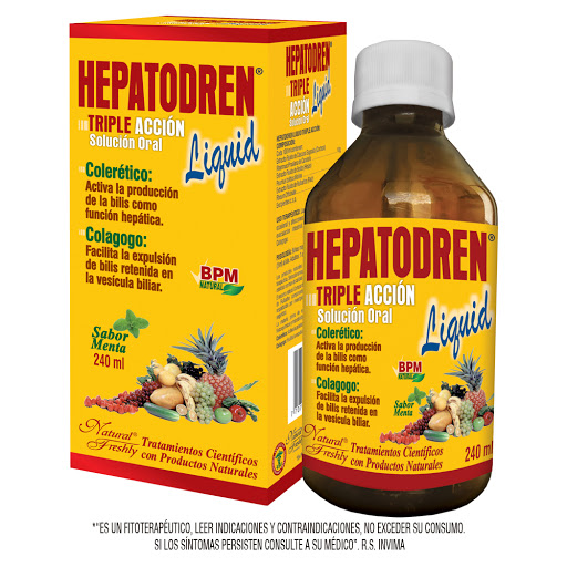 Hepatodren Triple Acción Solución Oral Frasco x 240 ml