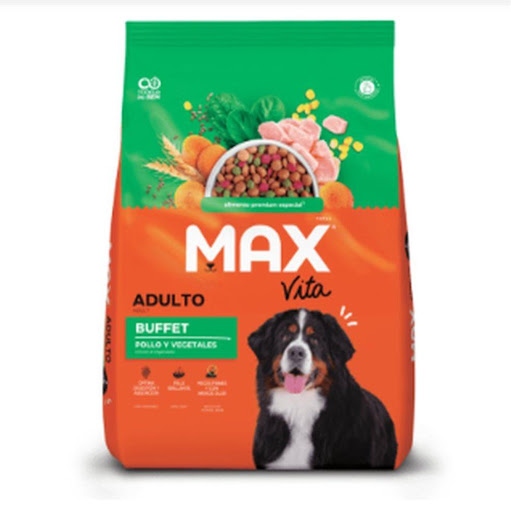MAX C VITA ADULTO RP POLLO Y VEGETALES 10.1 KG MAX Bolsa x 1 Alimento para Adultos Razas Pequeñas que asegura una alimentación saludable, pues toda la línea Max Vita cuenta con el sello Vita Complex, que garantiza alimentos 100% balanceados.