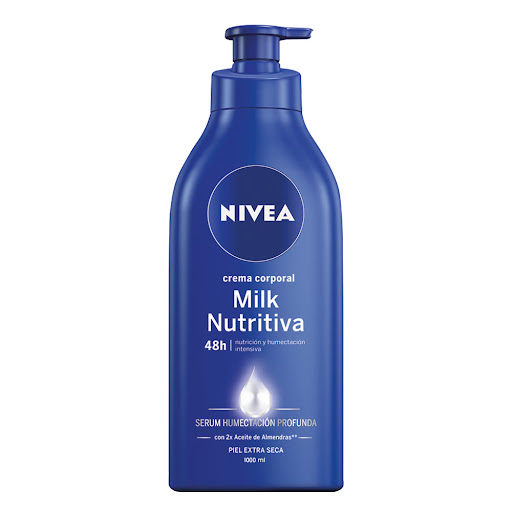 Crema Corporal Nivea Humectante Body Milk Nutritiva x1000 ml