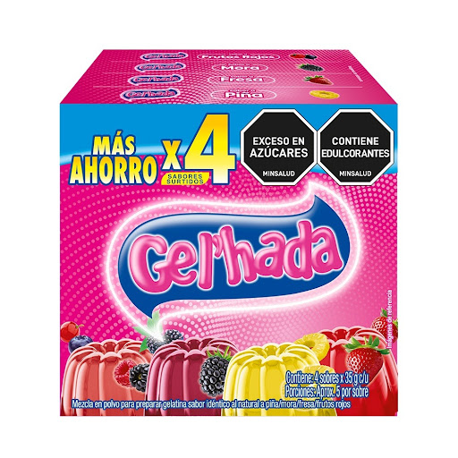 Gelatina Gelhada Surtida Caja x 35 gr