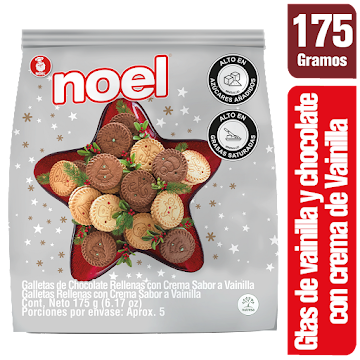 Galletas Noel Navidad Bolsa Cremada x 175 gr  