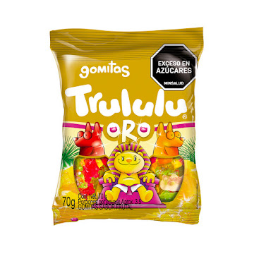 Gomas Trululú Oro de   Colores x 70 gr  
